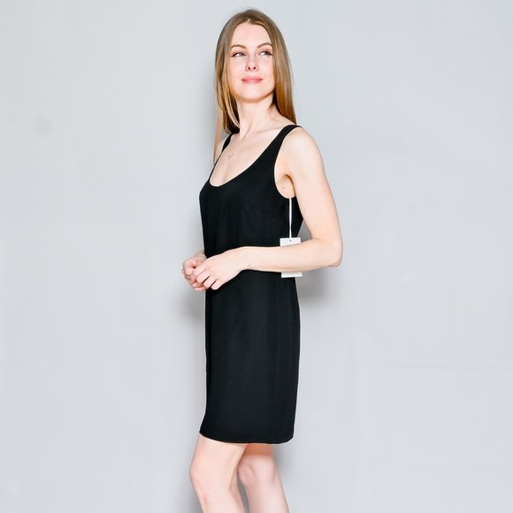 AMANDA UPRICHARD Black Selia Scoop-Neck Mini Dress NWT - Picture 5 of 7